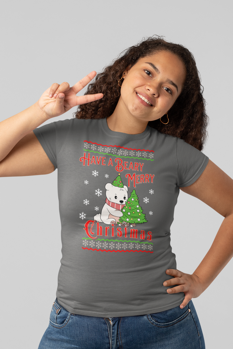 Beary Merry Christmas Unisex T-Shirt