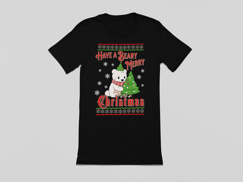 Beary Merry Christmas Unisex T-Shirt