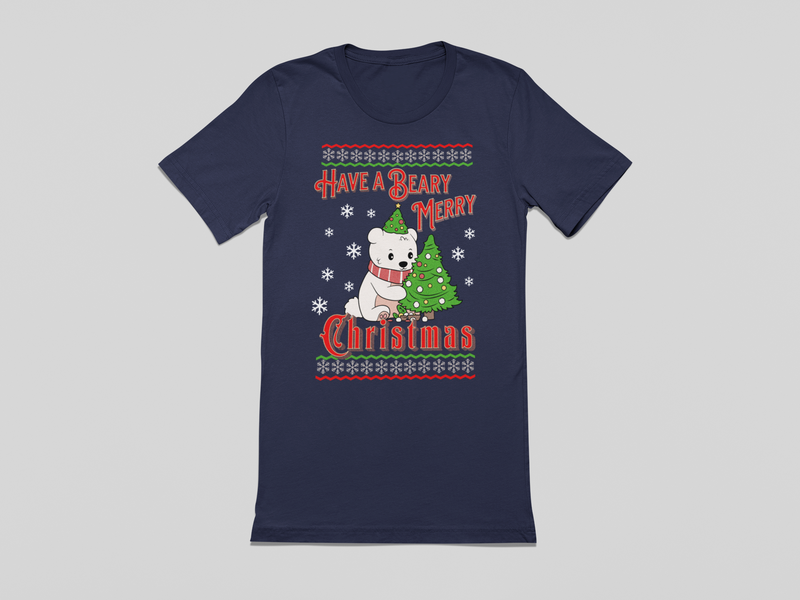 Beary Merry Christmas Unisex T-Shirt