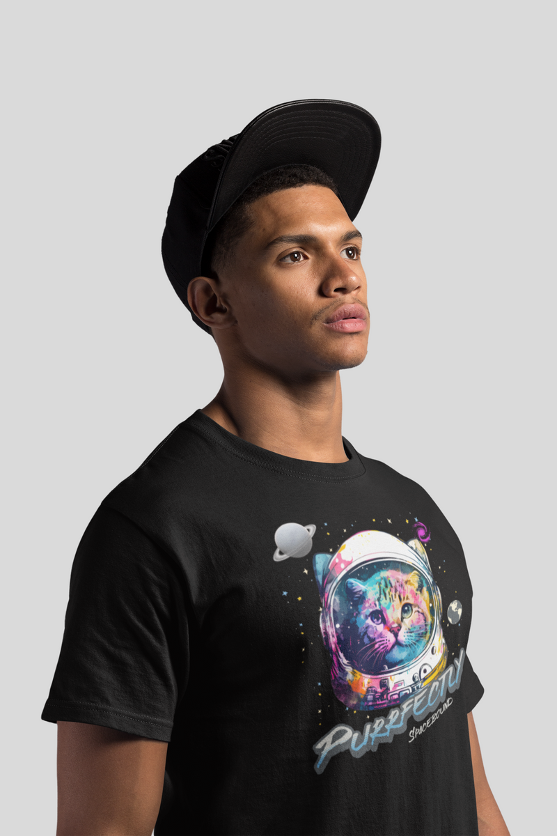 Purrfectly Spacebound Unisex T-Shirt